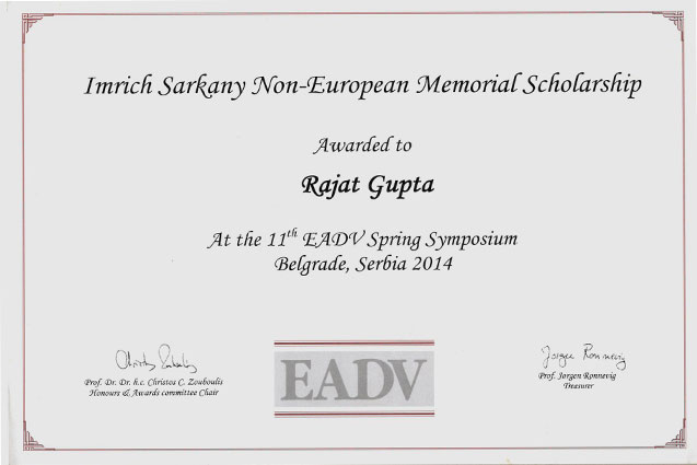 Dr. Rajat Gupta Certification